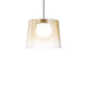 Fade Glas Pendelleuchte Ø 27cm mit transparentem Lampenschirm und rundem Licht, stilvoller Wohnaccessoire.