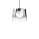 Fade Glas Pendelleuchte Ø 27cm mit durchsichtigen Glas und rundem Licht