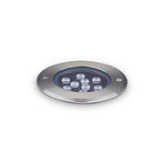 Floor LED floor recessed spotlight IP67 with stainless steel trim and LED lights for optimal illumination.
