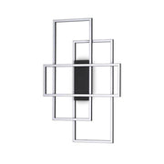 Stylische Frame LED Deckenlampe mit modernem Design und geometrischen Formen.