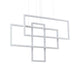 Frame LED Metall-Pendelleuchte mit modernem, geometrischem Design in weißer Ausführung.