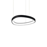 Gemini LED Ring Pendelleuchte in schwarzem Design, modern und elegant für stilvolle Innenräume.