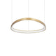 Gemini LED Ring Pendelleuchte in goldfarbenem Design, moderne Lichtquelle für stilvolle Räume.