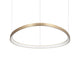 Gemini LED Ring Pendelleuchte mit elegantem Design in Gold, ideal für stilvolle Innenräume.