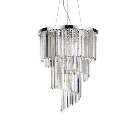 Hängeleuchte Carlton Sp12 mit funkelnden Kristallen und modernem Design.