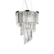Taklampe Carlton Sp12 med glitrende krystaller og moderne design.