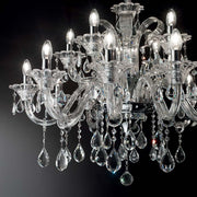 Hängeleuchte Colossal Sp15 Transparent mit kristallklaren Hängevorrichtungen und elegantem Design.
