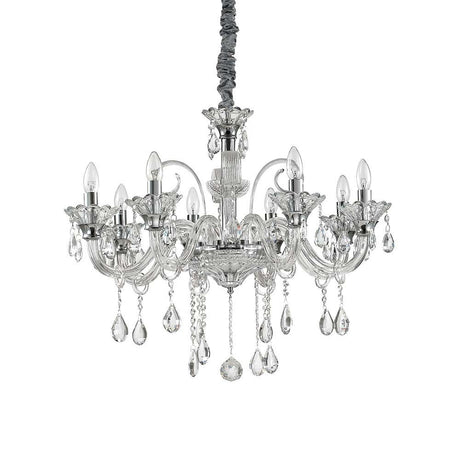 Hängeleuchte Colossal Sp8 Transparent mit elegantem Design und Kristallverzierungen für stilvolle Innenräume.