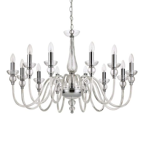Hängeleuchte Doge Sp12 Transparent - elegante, transparente Deckenlampe mit mehreren Leuchten und elegantem Design.