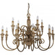 Hängeleuchte Negresco Sp10 Oro im eleganten Design mit mehreren Lichtquellen für stilvolle Beleuchtung.