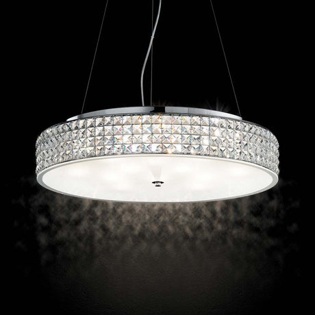 Hängeleuchte Roma Sp12 mit eleganter Kristalloberfläche und modernem Design, ideal für stilvolle Innenräume.