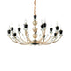 Hängeleuchte Vanity 15-flg. Schwarz, Klar mit eleganten Details und klaren Glaskugeln, ideal für stilvolle Räume.