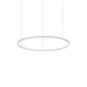 Hulahoop Pendelleuchte Weiß, moderne hängende Lampe im minimalistischen Design, Deckenleuchte für stilvolle Innenräume.