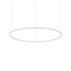 Hulahoop Pendelleuchte Weiß in minimalistischer Form mit leuchtendem Design, ideal für moderne interiors.