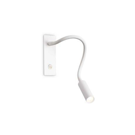 IO LED reading arm wall light