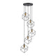 Moderne Ice Pendelleuchte 5-flammig mit geometrischen Formen und elegantem Design.