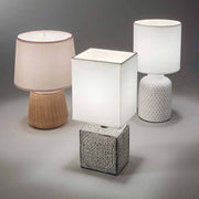 Kali table lamp brown in a set with other stylish table lamps.