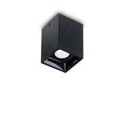 LED Nitro 10W square ceiling light, black - modern square ceiling light in black, ideal for elegant lighting design.