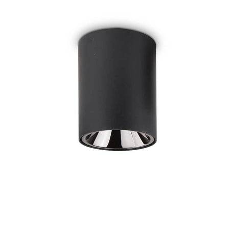 LED Nitro 15W Round Ceiling Light Black - elegant black recessed ceiling light with a modern design.