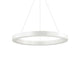 LED Hängeleuchte Oracle Ø 60cm Weiß - moderne, runde Pendelleuchte in elegantem Weiß