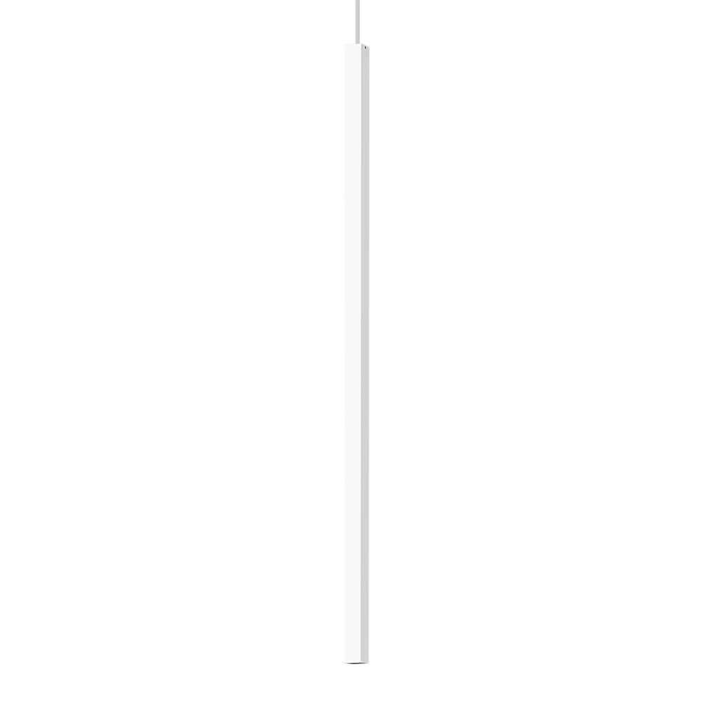 LED Pendelleuchte Ultrathin Groß Quadratisch Weiß in elegantem, minimalistischem Design.