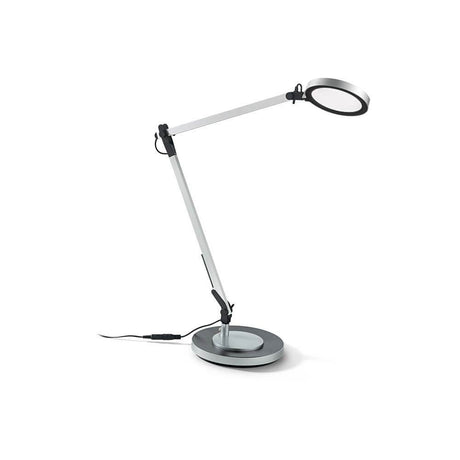 LED Futura aluminium bordlampe med fleksibel arm og stabil base, ideel til præcis belysning.