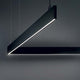 Moderne Linus LED Pendelleuchte in Schwarz, 120 cm, perfektes Lichtdesign für stilvolle Räume.
