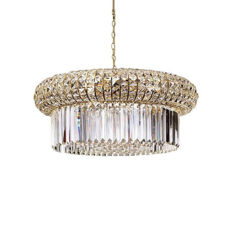 Elegant Nabucco crystal pendant light with sparkling crystals and modern design, ideal for living spaces.
