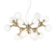 Nodi Pendelleuchte 15-flammig mit eleganten Kugelleuchten und modernem Design, ideal für stilvolle Innenräume.