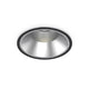 Off LED Einbauleuchte Strahler 42W in modernem Design mit silbernem Reflektor und schwarzem Rahmen.