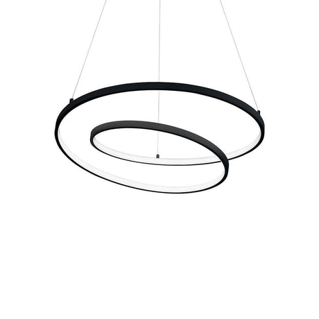 Oz LED Pendelleuchte Ø 60cm in modernemDesign mit zwei runden Ringen zum stilvollen Beleuchten deiner Räume.