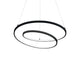 Oz LED Pendelleuchte Ø 60cm in modernemDesign mit zwei runden Ringen zum stilvollen Beleuchten deiner Räume.