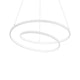 Oz LED Hängeleuchte mit zwei kreisförmigen Leuchtelementen in modernem Design.