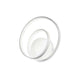 Moderne Oz LED Wandleuchte mit zwei runden Ringen in Weiß, ideal für stilvolle Innenräume.