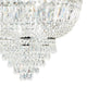 Pendelleuchte Dubai 10-flg. Chrom mit funkelnden Kristallen in luxuriösem Design.