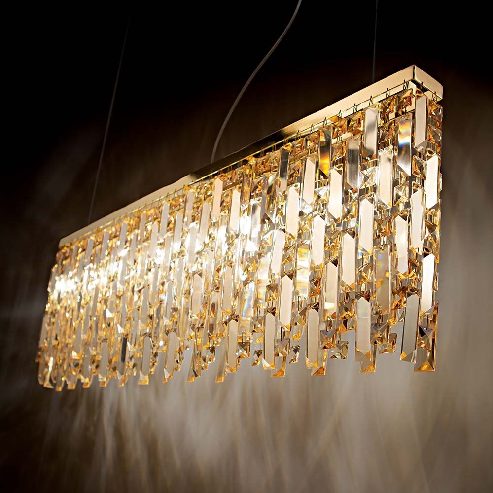 PENDANT LAMP ELISIR 8-FLG. Laiton