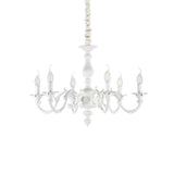 Pendant lampe Justine 6-FLG. Blanc