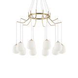 Pendant Lamp Carousel 10-Flg. Mässing
