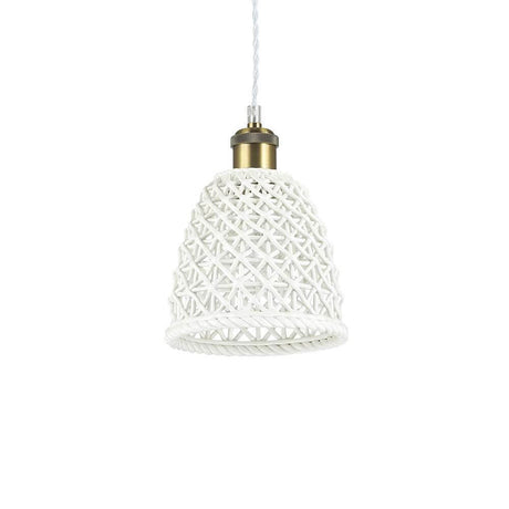 Pendelleuchte Luga Ø 18cm Weiß in elegantem Design, perfekte Lichtquelle für stilvolle Räume.