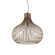 Pendelleuchte Onion Ø 60cm Braun in Braun mit luftiger Drahtoptik und modernem Design.