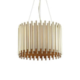 Pendelleuchte Pan 5-flg. Goldfarben, Klar
