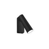 Elegante Pipe LED Wandleuchte Strahler in modernem Schwarz, ideal für stimmungsvolle Beleuchtung.