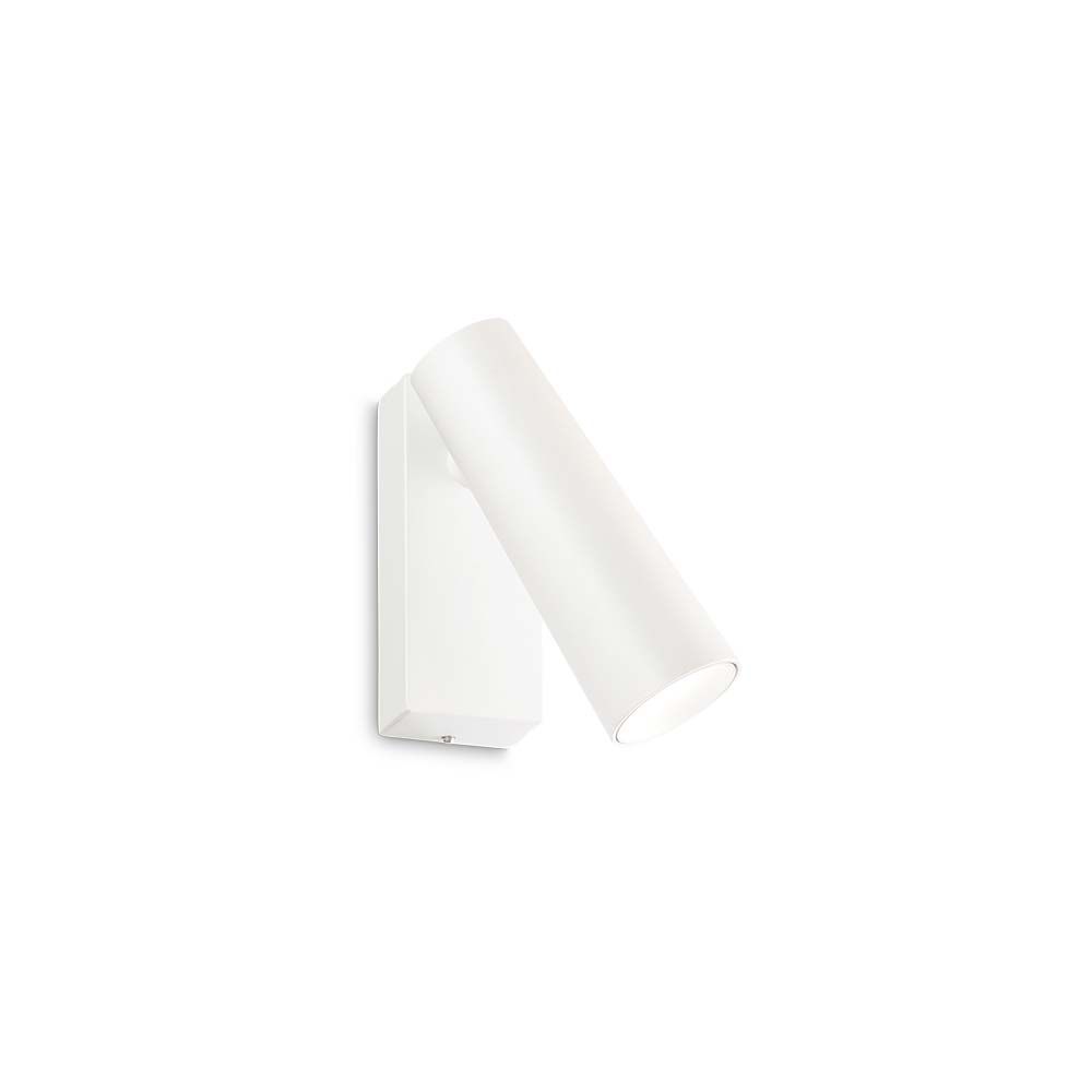 Moderne Pipe LED Wandleuchte Strahler in Weiß, ideal für stilvolle Innenbeleuchtung.