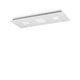 Relax LED Deckenleuchte mit modernem Design und drei quadratischen Lichtquellen.