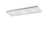 Moderne Relax LED Deckenleuchte mit drei quadratischen Lichtquellen, ideal für stimmungsvolle Wohnräume.
