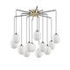 Rhapsody Pendelleuchte mit mehreren weißen Glaskugeln und elegantem Design, ideal für moderne Räume.