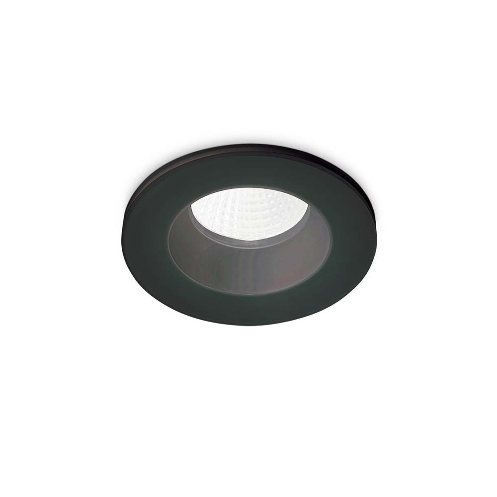 Moderne LED Außen Einbauleuchte in Schwarz, ideal für stilvolle Raumbeleuchtung im Freien.