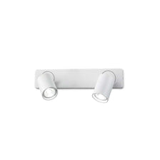 Rudy wall light, 2-light spotlight with two white light sources on a wall mount.