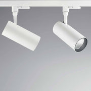 Schienenleuchte Smile 20W Cri80 20 3000K Weiß in modernem Design, elegante weiße Oberflächen.