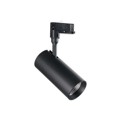 Track spotlight Smile 20W Cri80 36 3000K Black with modern design and efficient illumination.